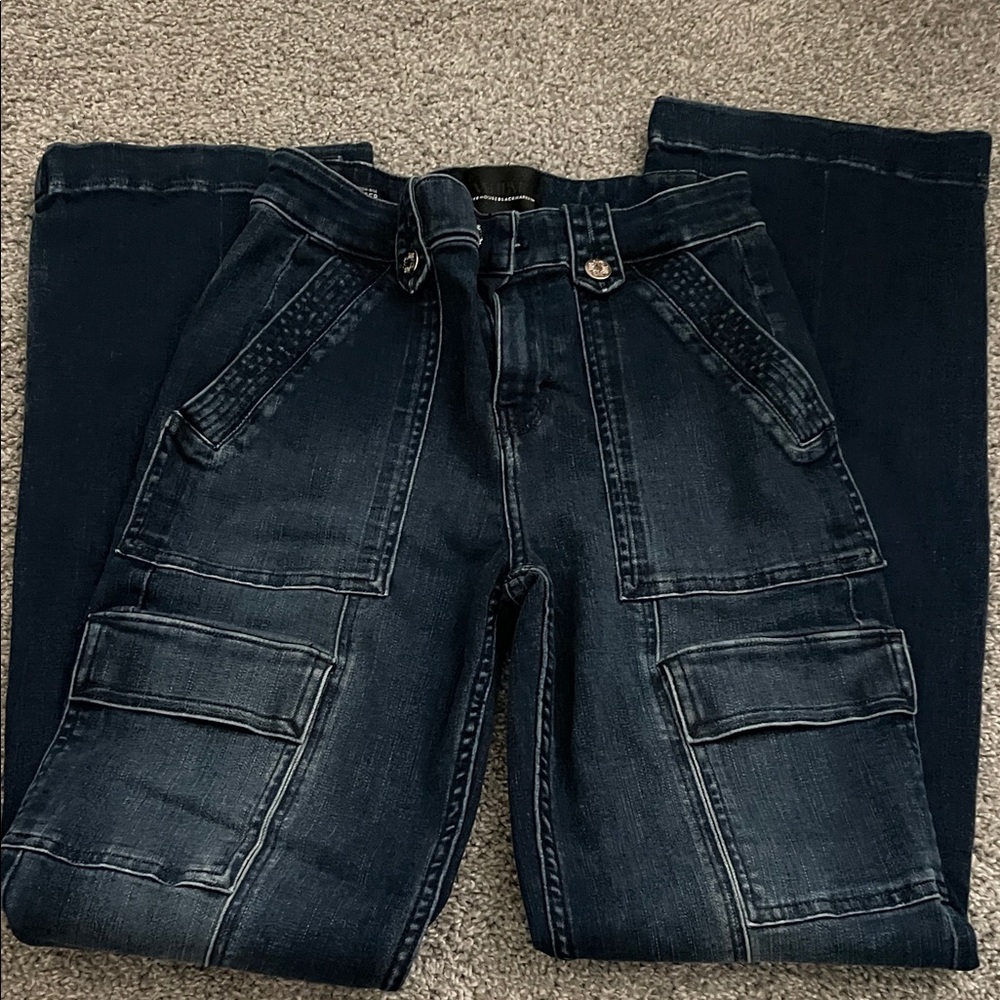 White House Black Market Men's Deep Blue Relaxed Jeans